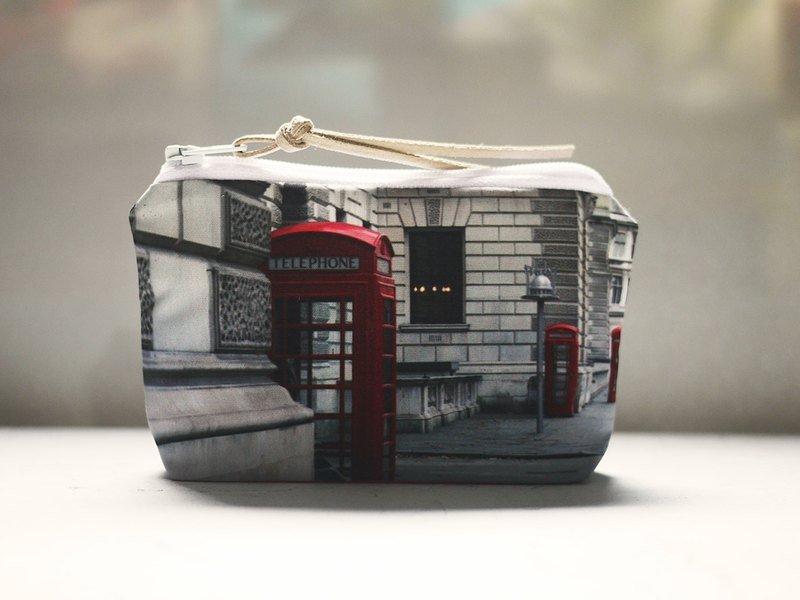 【好好去旅行】零钱包◆◇◆超人电话亭◆◇◆ - 零钱包 - 其他材质 灰色