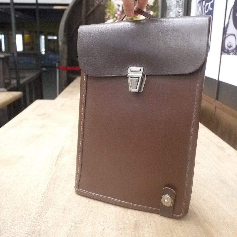 ShiKa//vintage bag 地图包(A5-101) - 其他 - 真皮 咖啡色
