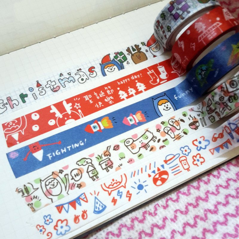 Ning's纸胶带组合(5卷) - 纸胶带 - 纸 