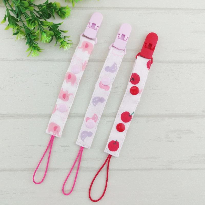 选布订制。日本八重纱2段长度手工奶嘴链 (香草奶嘴一般奶嘴适用) - 奶瓶/奶嘴 - 棉．麻 多色