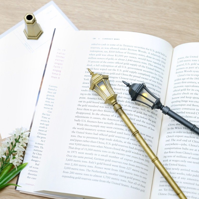 经典组合-微型经典街灯笔组(古典金+时尚黑) - 其他书写用品 - 塑料 