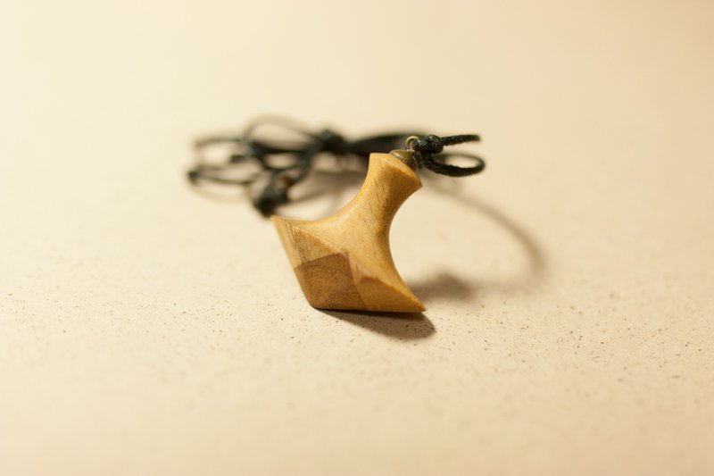 木金－六角短箭簇 - 项链 - 木头 咖啡色