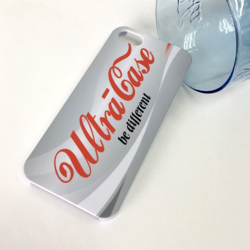 香港原创设计 玩味银色可乐饮品图案 iPhone X,  iPhone 8,  iPhone 8 Plus, iPhone 7, iPhone 7 Plus, iphone 6/6S , iphone 6/6S PLUS, Samsung Galaxy Note 7 透明手机壳 - 手机壳/手机套 - 塑料 灰色