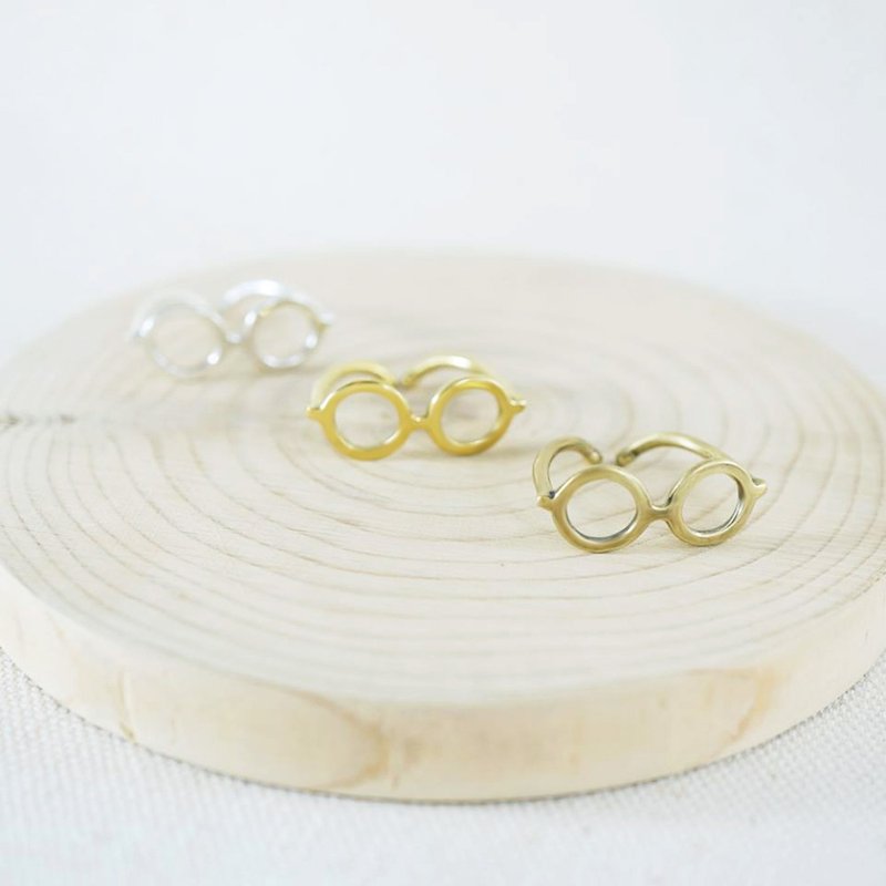 哈利波特圆框眼镜戒指 - 纯铜款 - 戒指 - 铜/黄铜 金色