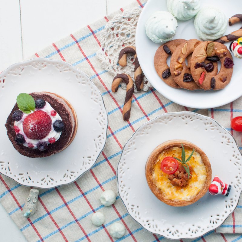 Cup'o Story 圣诞袜里的愿望-咸派甜塔小点心礼盒 》圣诞节12/26 - 12/31限定《 - 其他 - 新鲜食材 多色