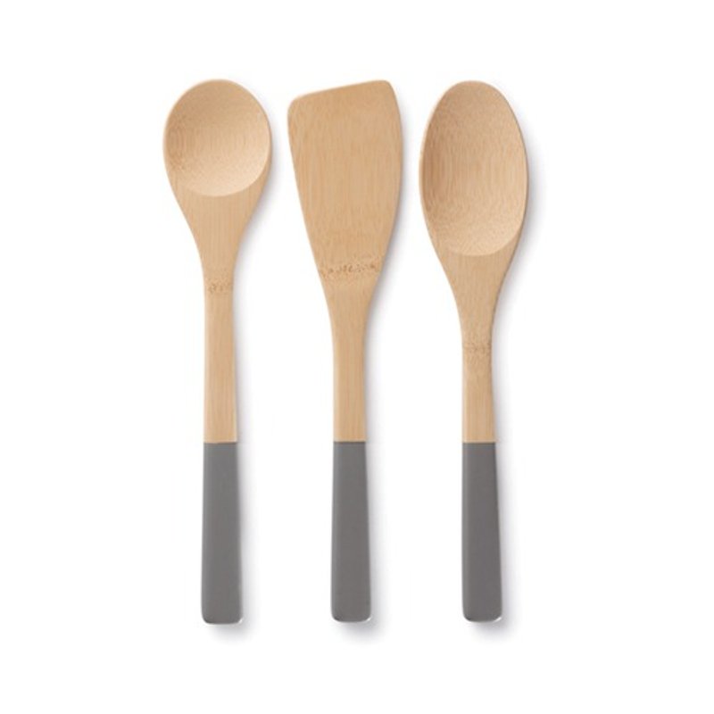 Bambu │厨房三宝(3件组) - 汤勺/锅铲 - 竹 咖啡色