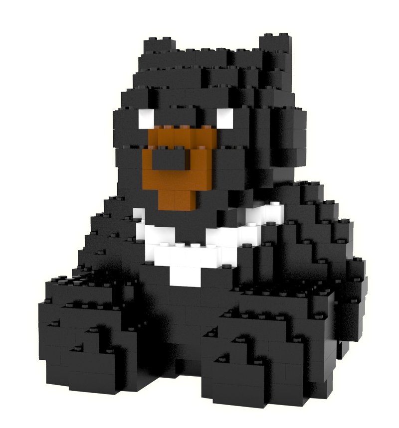 积木大师-台湾黑熊(MOON BEAR) - 其他 - 塑料 