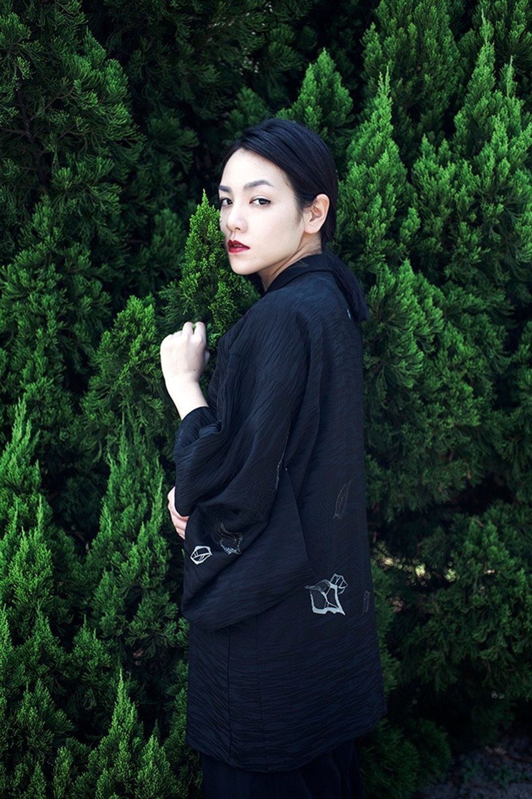 日式和服kimono - 女装上衣 - 其他材质 黑色