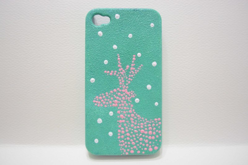 【手机壳上的RGB】鹿鹿也要过圣诞节 - 手机壳/手机套 - 塑料 绿色