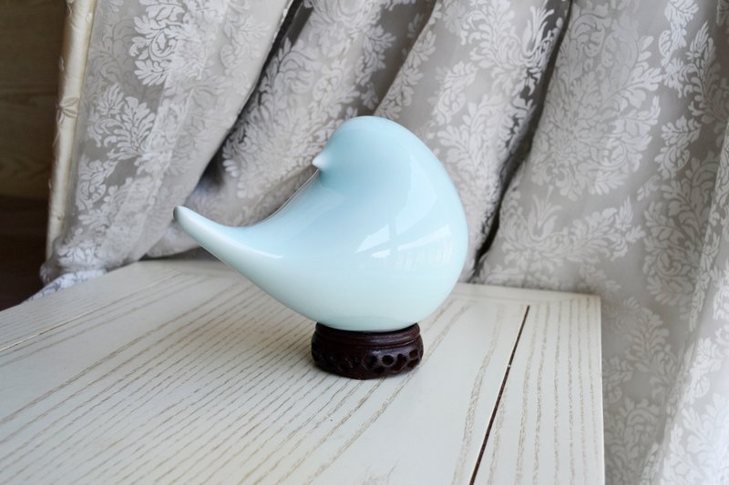 四只陶瓷小鸟摆件 景德镇制作 送礼最佳 乔迁礼物 结婚礼物 - 摆饰 - 其他材质 白色