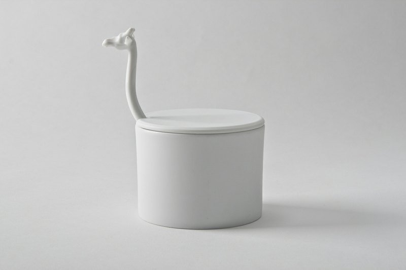 EZA 白瓷长颈鹿糖罐 Giraffe Sugar Pot - 厨房用具 - 其他材质 白色