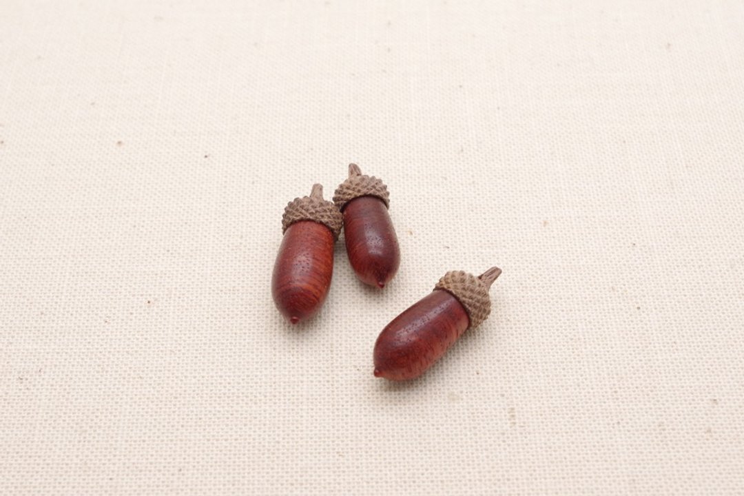 Free shipping campaign | B-7 Padouk & Walnut - Wooden acorn - 其他 - 木头 红色