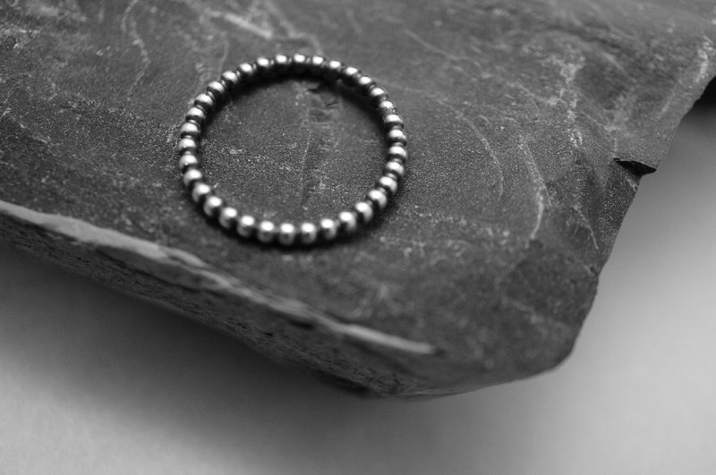 【janvierMade】❤ 大太阳 纯银戒指 l 简约纯银戒指 l 匠心设计手作 - 戒指 - 其他金属 白色