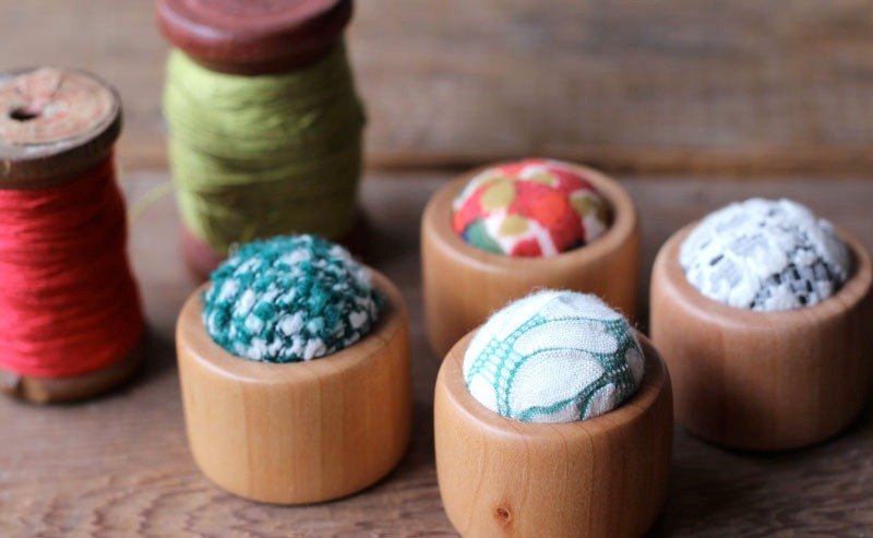 绿波纹 ◘ 木针座 - 金工/饰品 - 木头 绿色