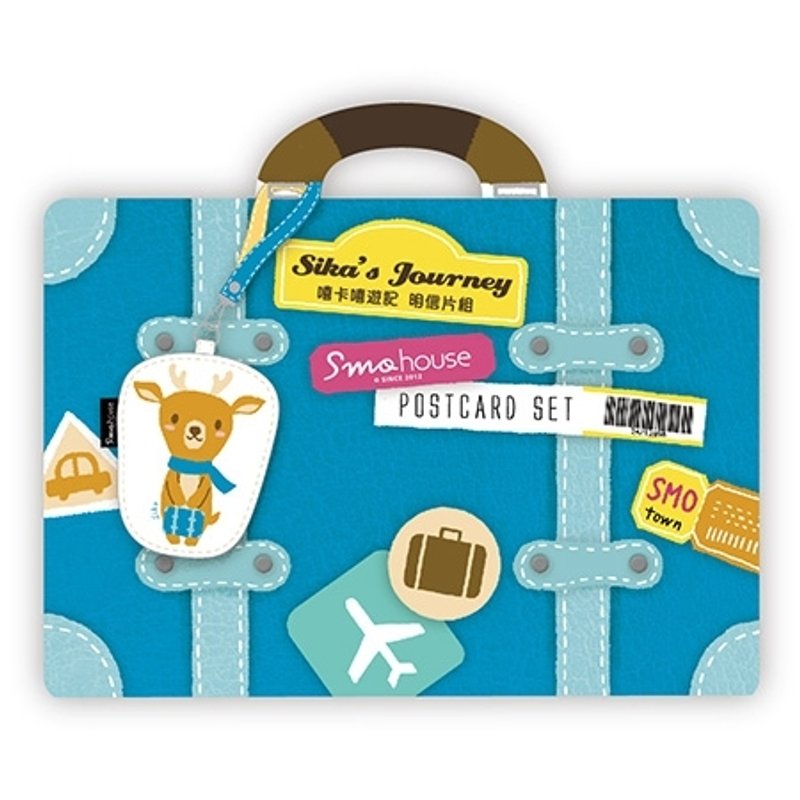 [Poca] 嘻卡嘻游记 明信片五张组 - 卡片/明信片 - 纸 多色