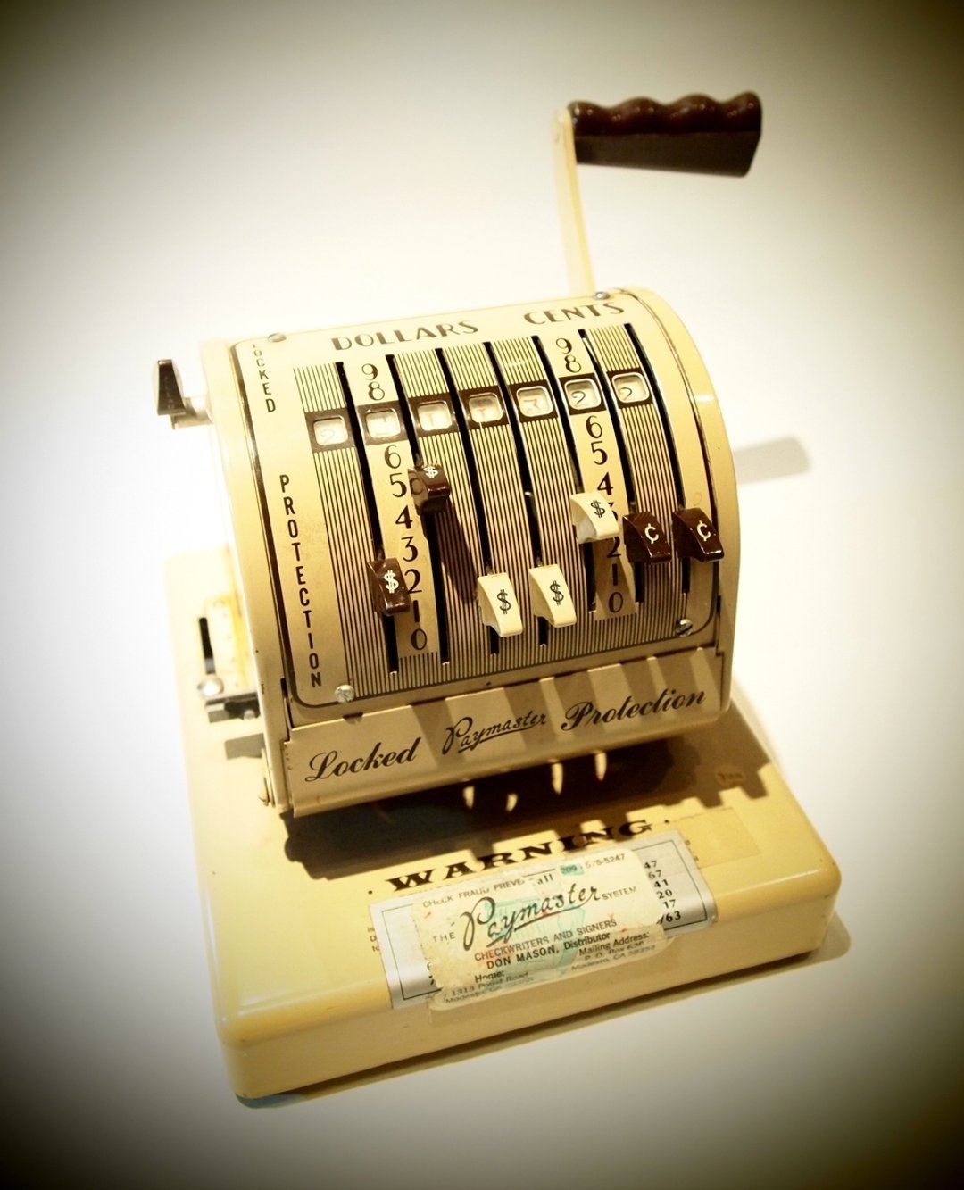 1960年代美国古董支票机Paymaster X-550  - 其他 - 其他材质 卡其色