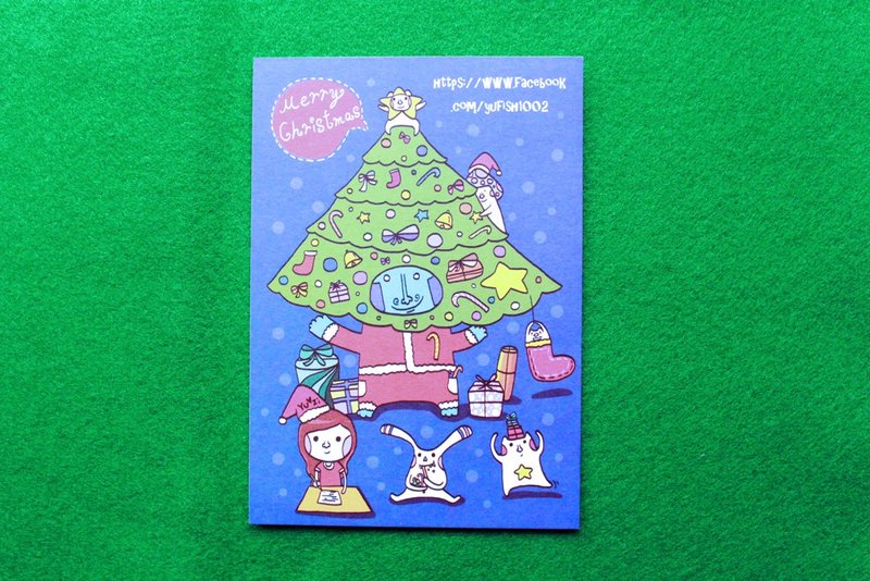 Yu zi&傻帽 Fun 圣诞*明信片 - 卡片/明信片 - 纸 