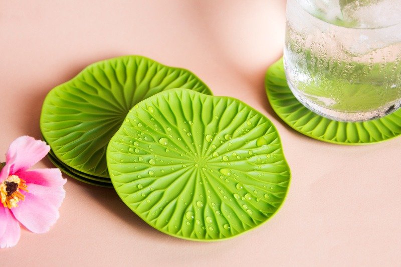 QUALY 荷叶杯垫(一组2入) - 杯垫 - 塑料 