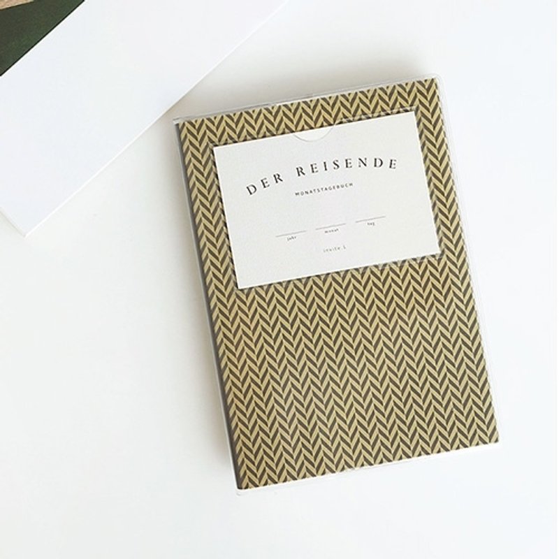 Dessin x Invite.L-时光旅行手帐年历V2-P10 人字形,IVL89463 - 年历/台历 - 纸 卡其色