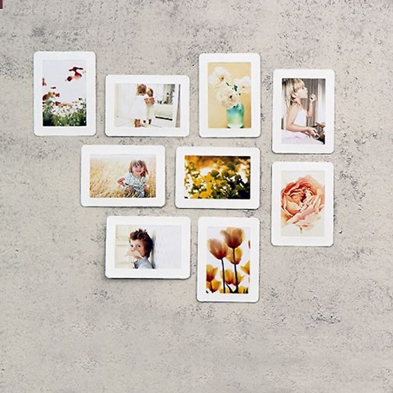 Thehaki-壁面装饰4X6纸相框组(9入)-纯粹白,THK25706 - 画框/相框 - 纸 白色