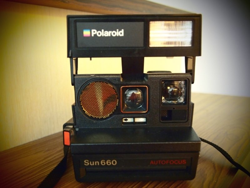 80年代早期ＵＳＡ美国制 Polaroid Sun 660 Autofocus - 相机 - 其他材质 黑色