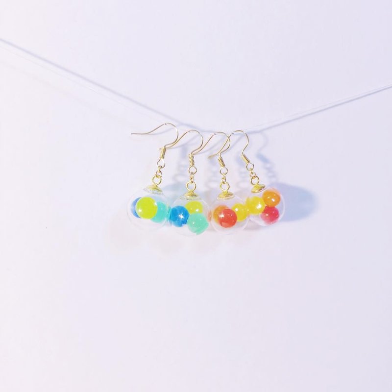 【 パレット调色板∵ earrings 】 - 耳环/耳夹 - 其他金属 