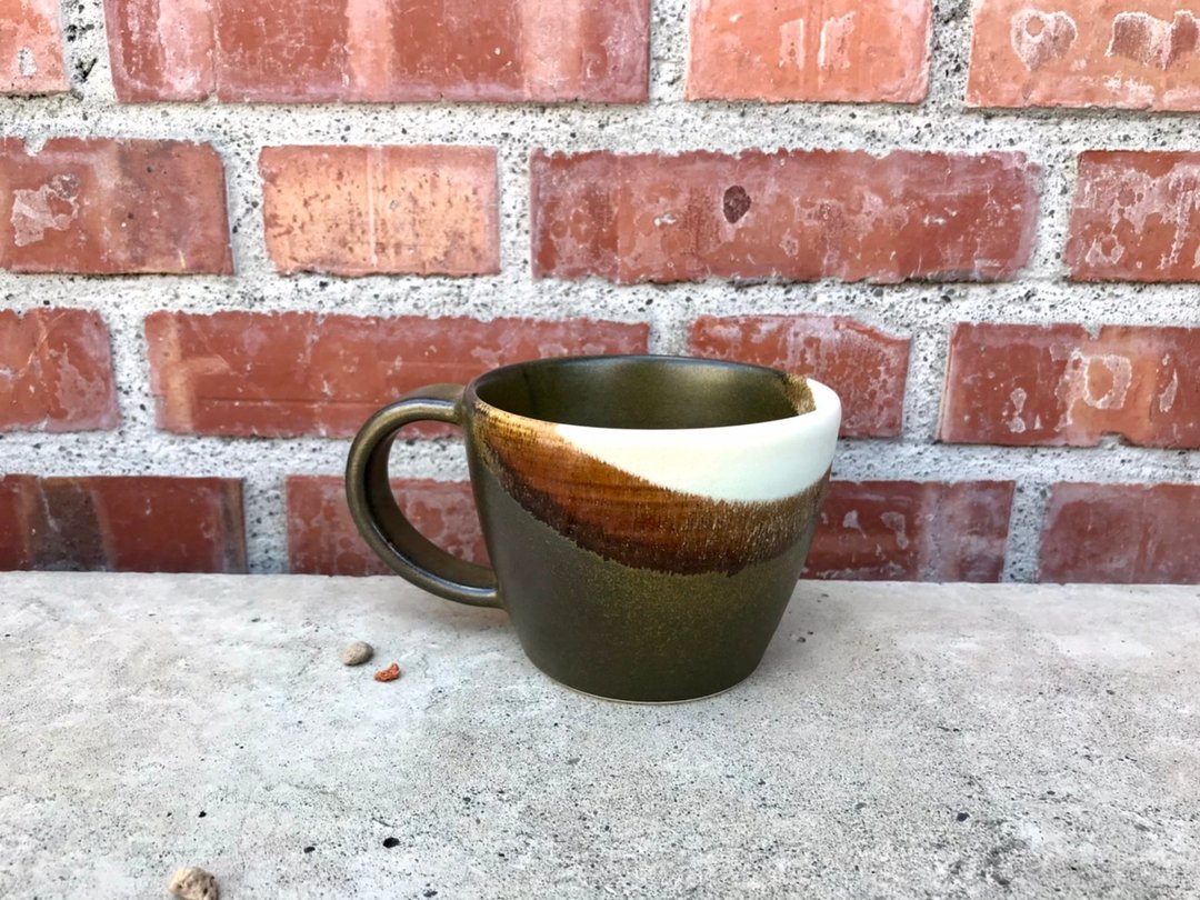 手拉坯    抹茶慕斯杯 350c.c - 咖啡杯/马克杯 - 其他材质 多色