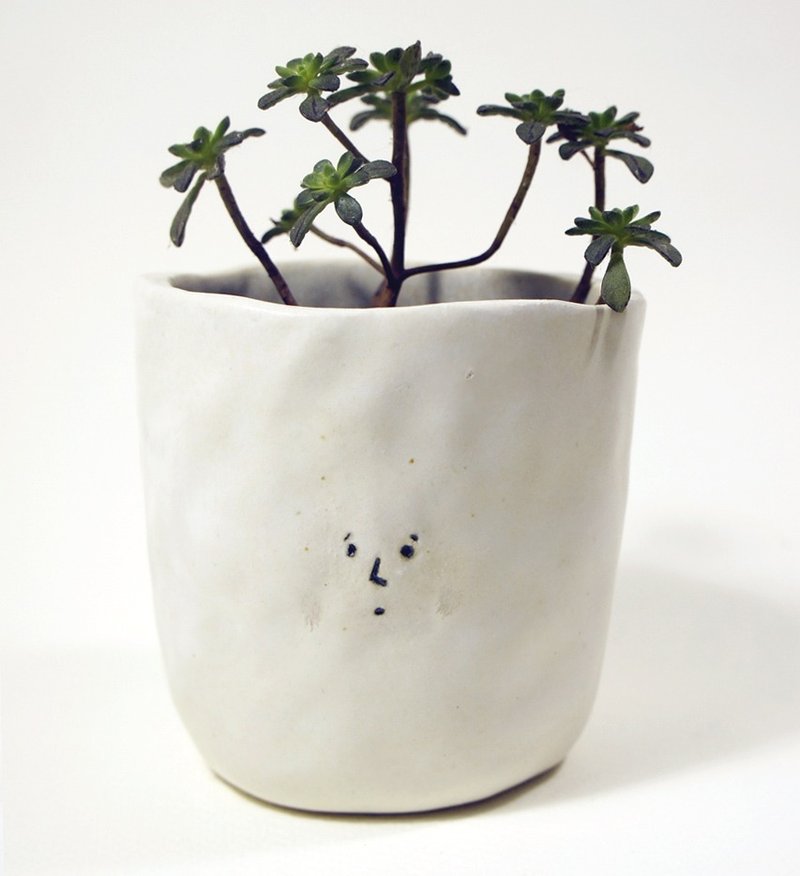 ［手感陶作］菌杯人-雾里银河 - 茶具/茶杯 - 其他材质 灰色