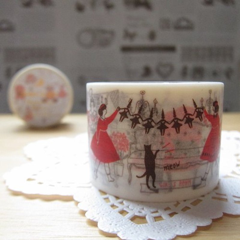 Aimez le style 和纸胶带 (02143 睡衣派对) - 纸胶带 - 纸 粉红色