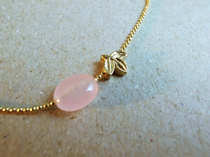 川手【丰收之秋】哑光锁骨项链 - 项链 - 其他金属 金色