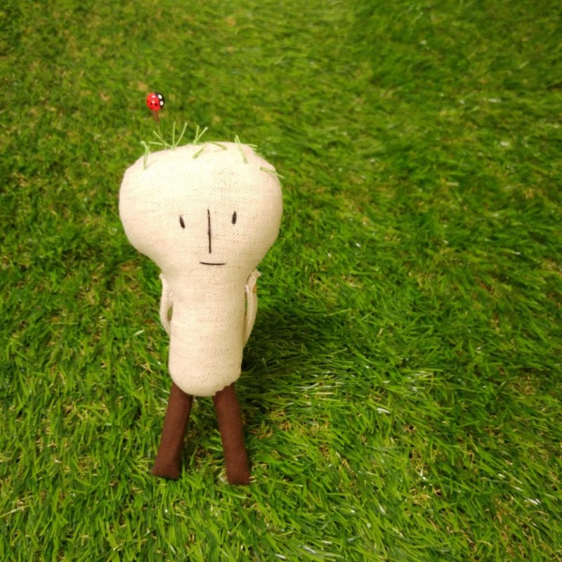 头上有瓢虫的"泥土人"~ - 其他 - 其他材质 白色