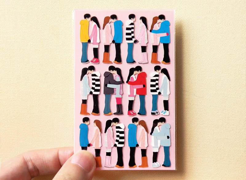 彩色情侣贴纸 (457) - 贴纸 - 防水材质 多色