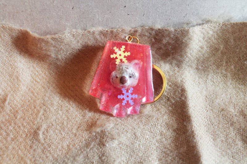 【Moses's warehouse 】无尾熊 钥匙圈 - 钥匙链/钥匙包 - 塑料 红色