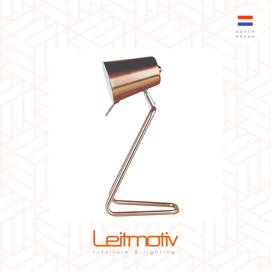 Leitmotiv Table lamp Z - copper satin finish - 灯具/灯饰 - 其他金属 咖啡色