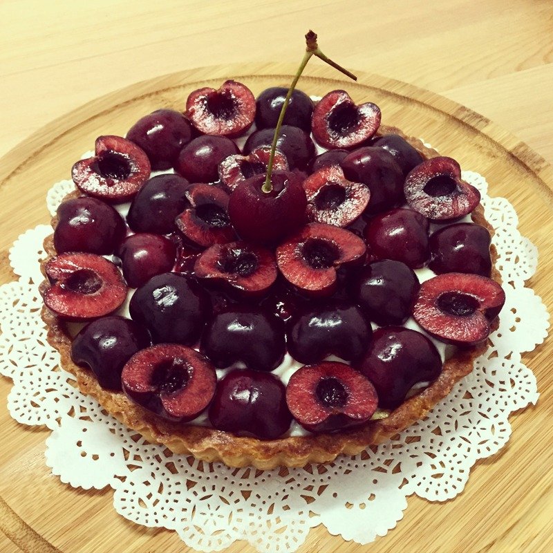 樱桃起司塔 - 咸派/甜派 - 新鲜食材 红色