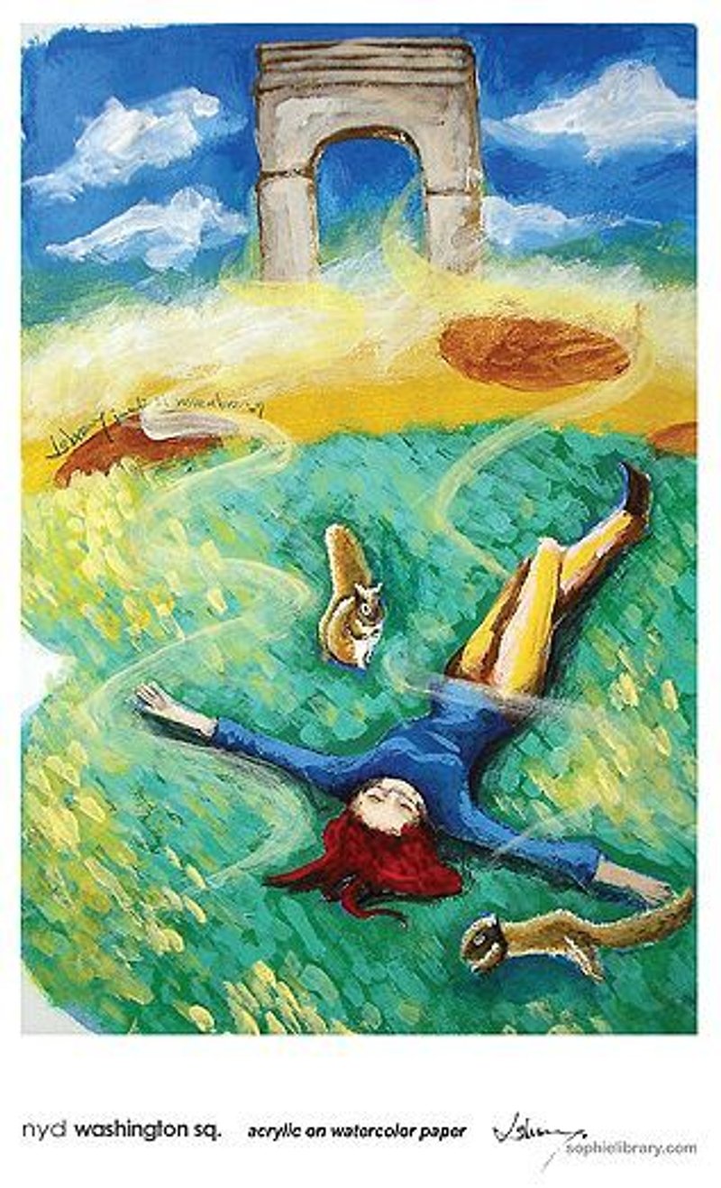 nyd series-washington sq. 进口纸明信片 - 卡片/明信片 - 纸 