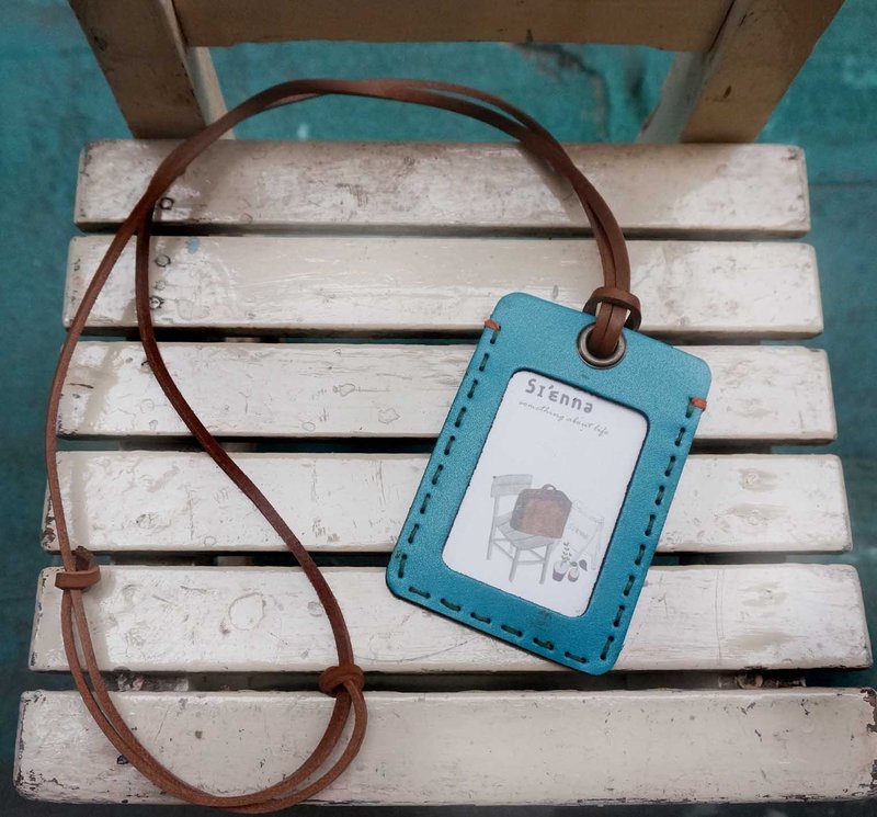 Sienna真皮证件车票行李卡夹 - 证件套/卡套 - 真皮 蓝色