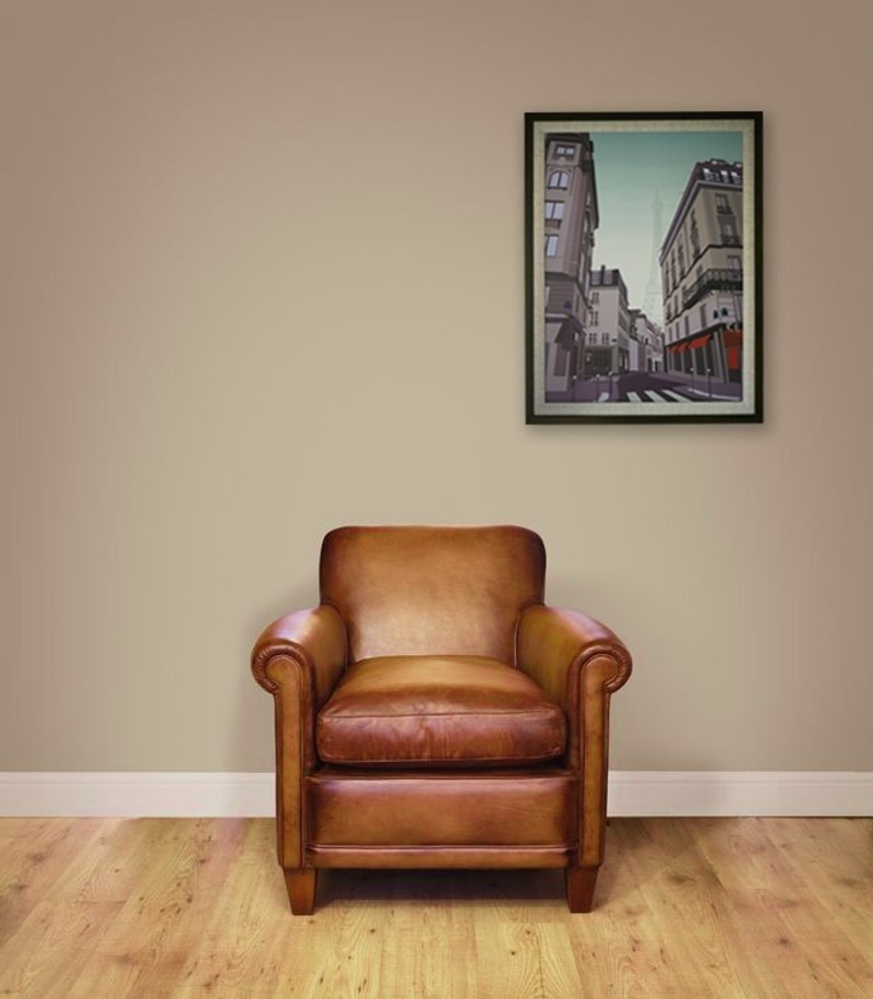 【方块所堆积起的城市风景】木框画◆◇◆巴黎街道◆◇◆ - 海报/装饰画/版画 - 其他材质 多色