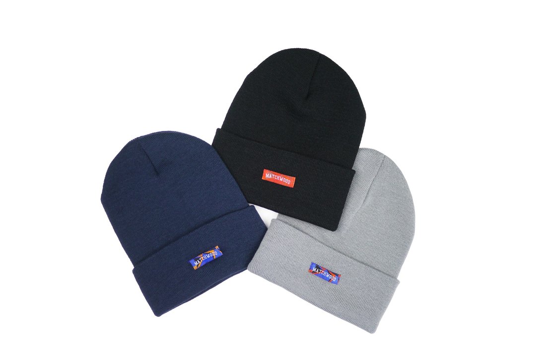 Matchwood Simple Logo Beanie 高厚度保暖针织帽 - 帽子 - 棉 多色