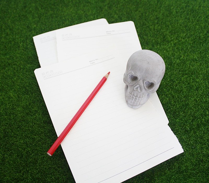 【爱情骷髅】纸镇 - 扩香石 - 单个贩售 - 摆饰 - 水泥 灰色