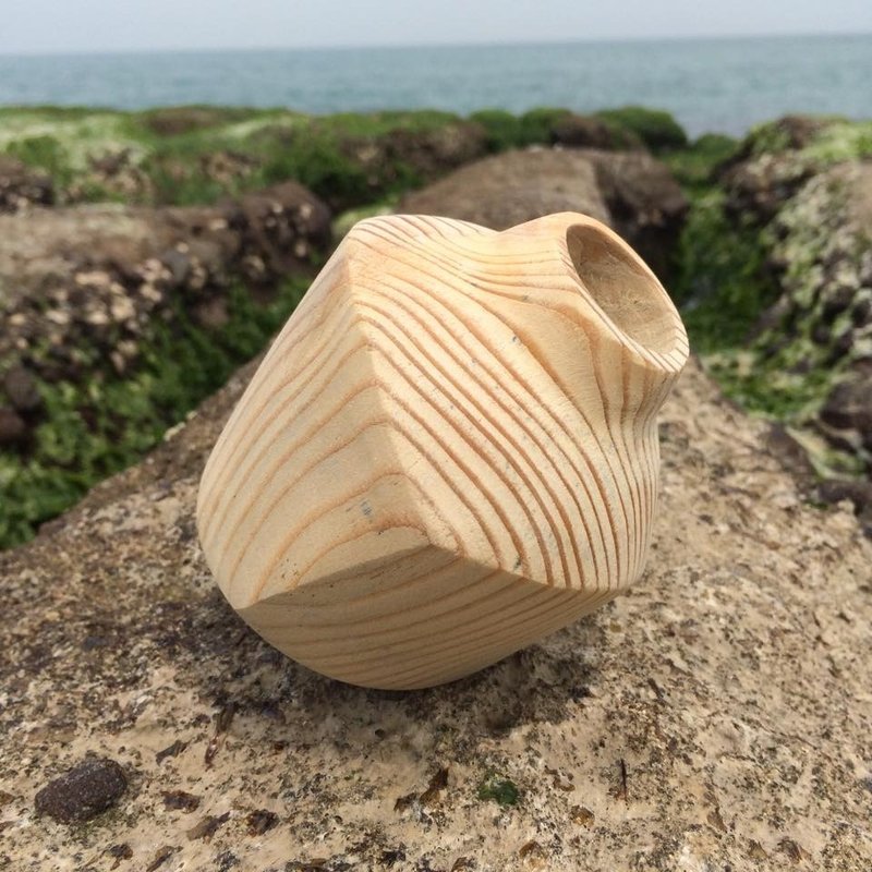 不稳定的稳定_木瓶 - 植栽/盆栽 - 木头 卡其色