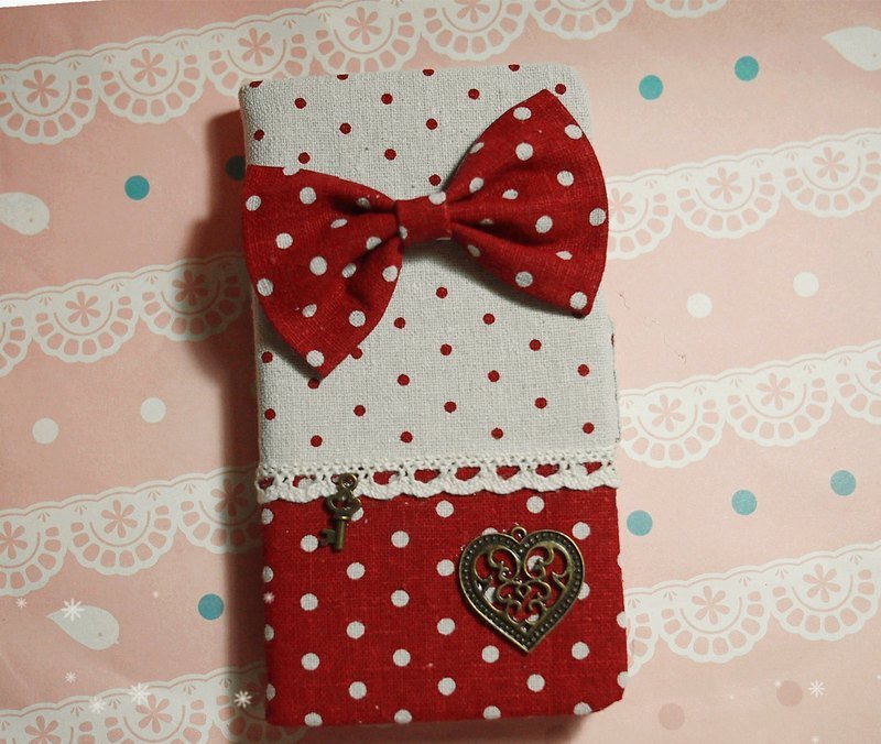 礼物 布艺 红色波点蝴蝶结爱心 手机套 保护套 手机壳 Sony Xperia Z4 Z3 Z2 Z1 ZR Z ZL mini - 其他 - 其他材质 红色