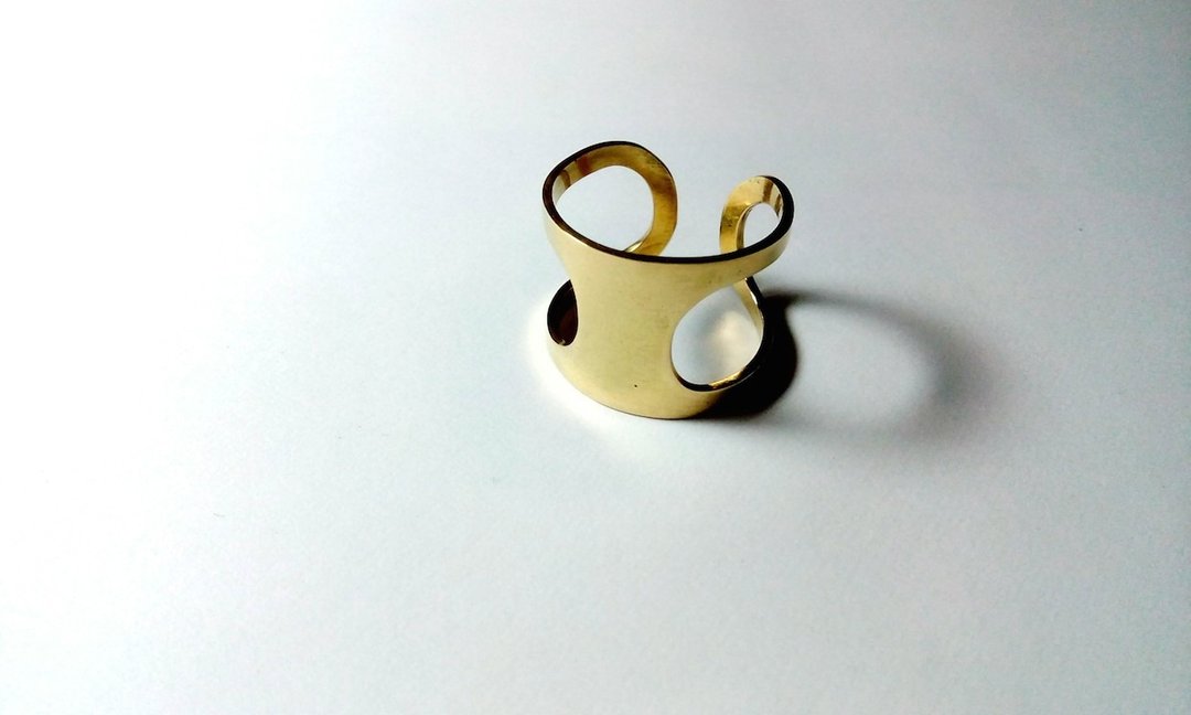"1,2,3"戒指 "Un,Deux,Trois" ring - 戒指 - 其他金属 黄色