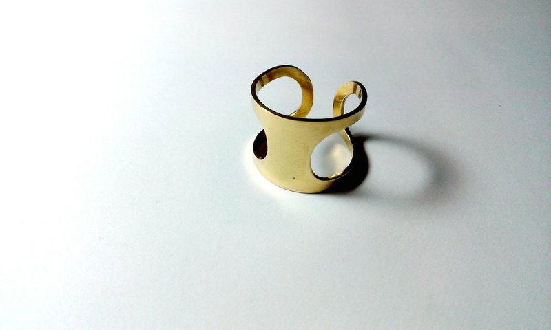 "1,2,3"戒指 "Un,Deux,Trois" ring - 戒指 - 其他金属 黄色