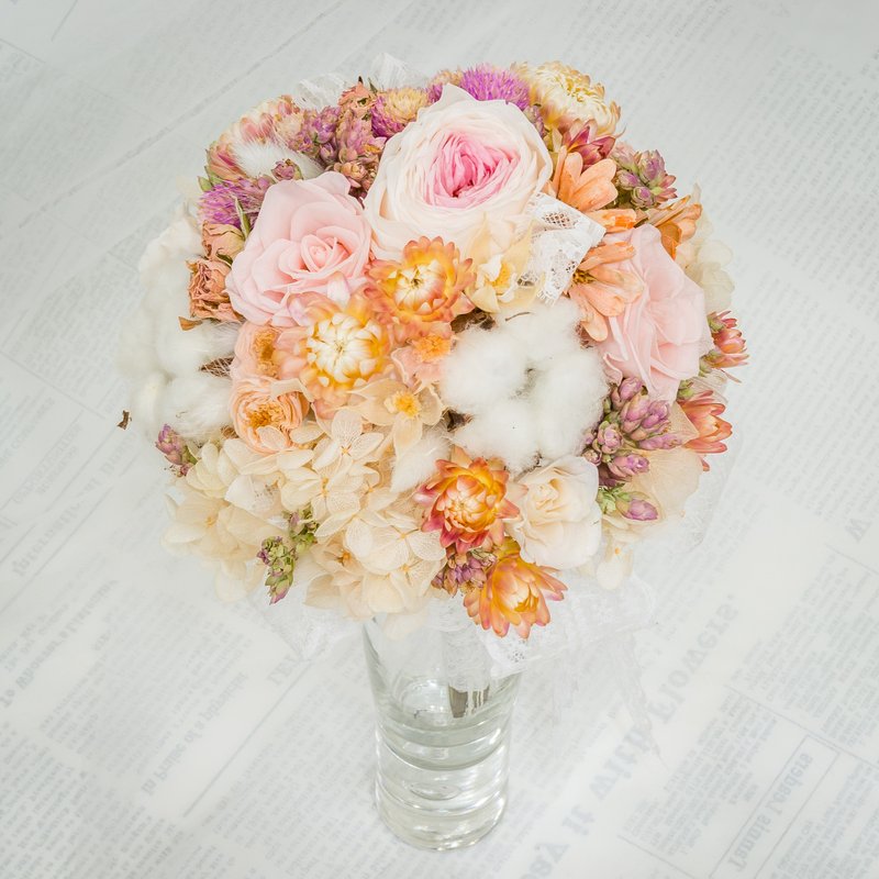 Kinki手作 欧式乡村不凋干燥捧花 高级定制欧式捧花 - 植栽/盆栽 - 植物．花 