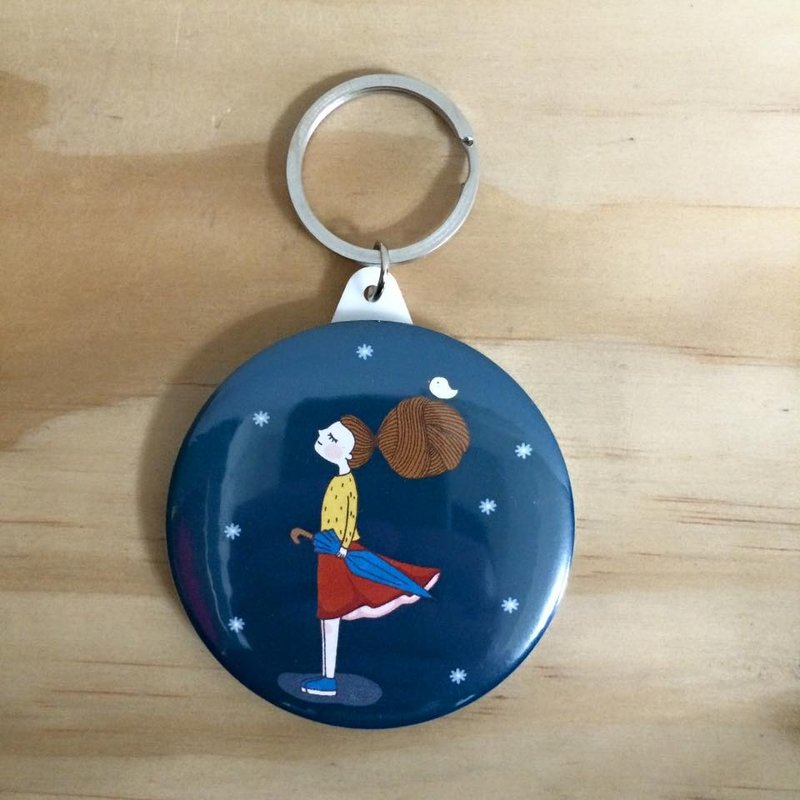 希望你一切都好 镜子钥匙圈 G0016 - 钥匙链/钥匙包 - 其他金属 多色