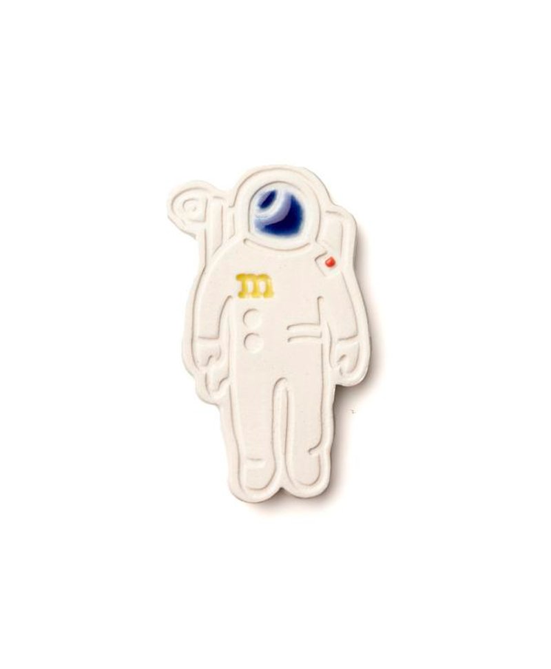 [Resale] Astronaut Brooch - 胸针 - 瓷 白色