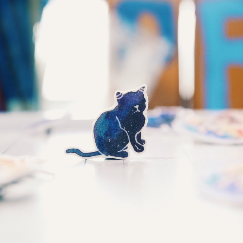 杭州认识的黑猫兄弟小徽章 - 胸针 - 其他材质 黑色