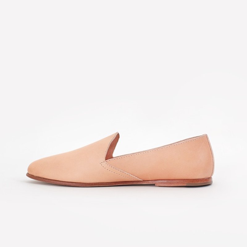 koow 乐福鞋 loafer 一脚蹬 牛皮女鞋 原色 - 女款牛津鞋/乐福鞋 - 真皮 卡其色
