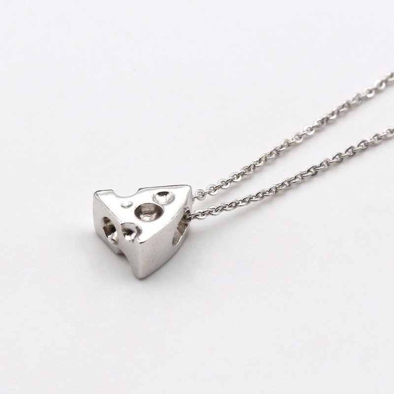 奶酪起士 项链 纯银 - 项链 - 纯银 银色